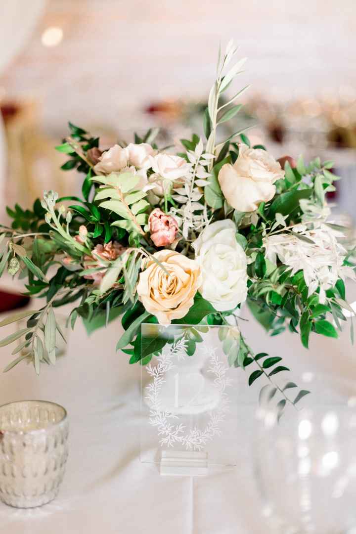How to use table numbers without ruining centerpieces - 2