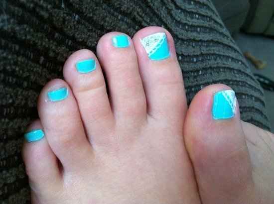 Wedding nails, what about wedding toes! :)