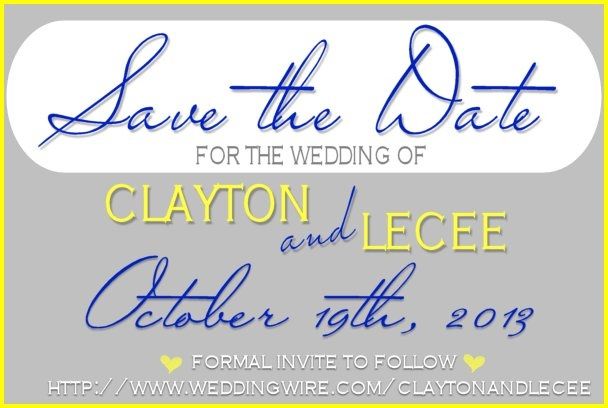 My Save the Dates! What do you think!? :)