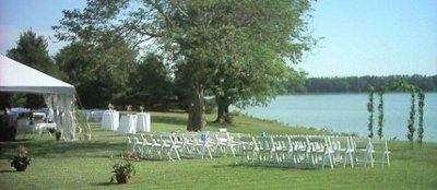 outdoor wedding without a tent