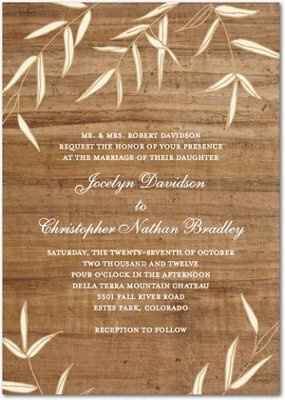 These are the prettiest rustic wedding invites!