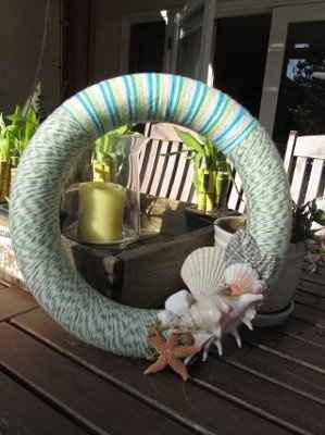 My yarn wreath :)