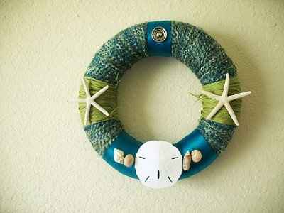 My yarn wreath :)