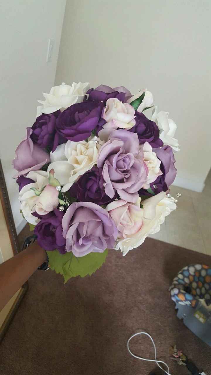Faux flower bouquets