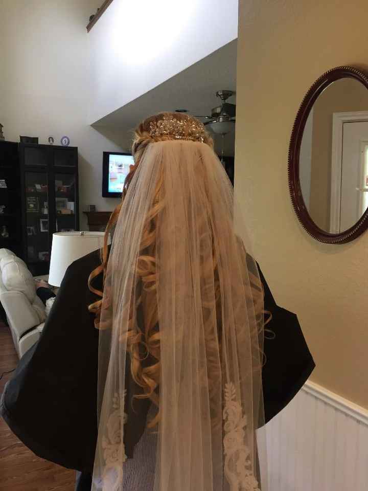I don't have one day of without the veil until later in the day