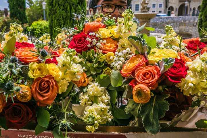 Delivery of the flowers