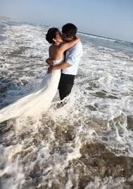 I have seen "trash the dress"... but this is just something else