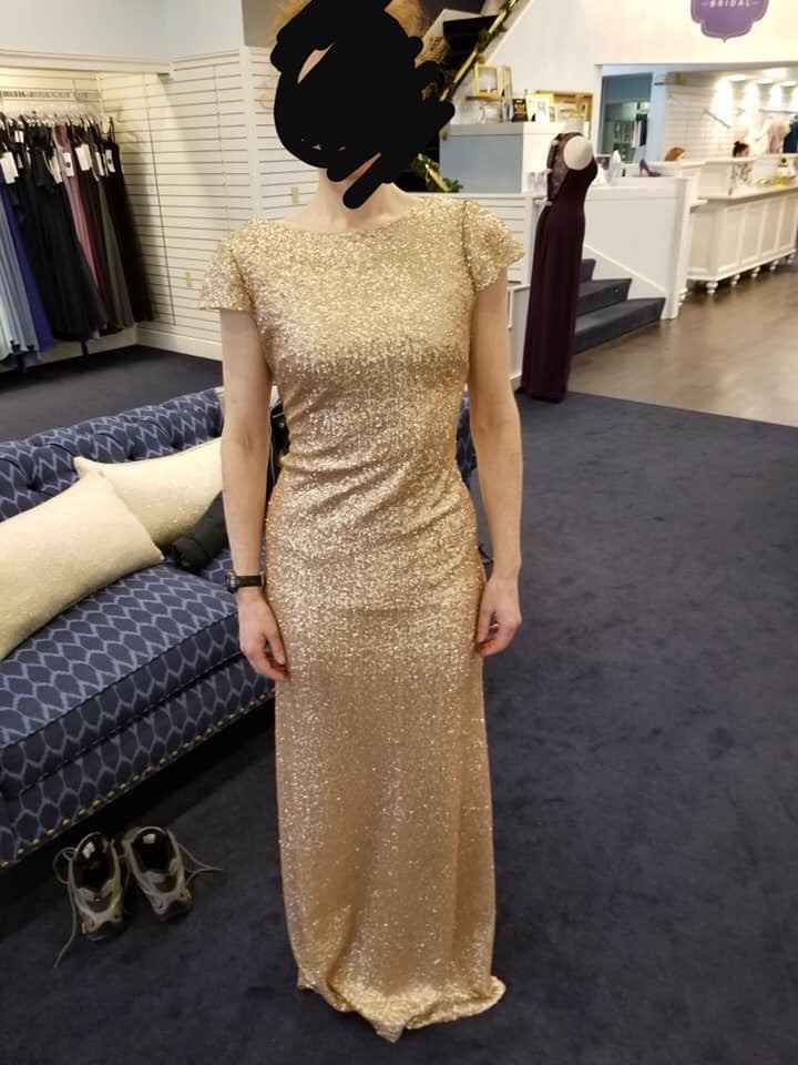 Gold dress