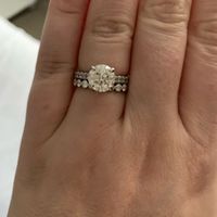 Mismatching wedding band & engagement ring - 1
