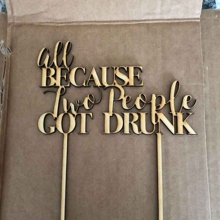 Wedding cake topper - 1