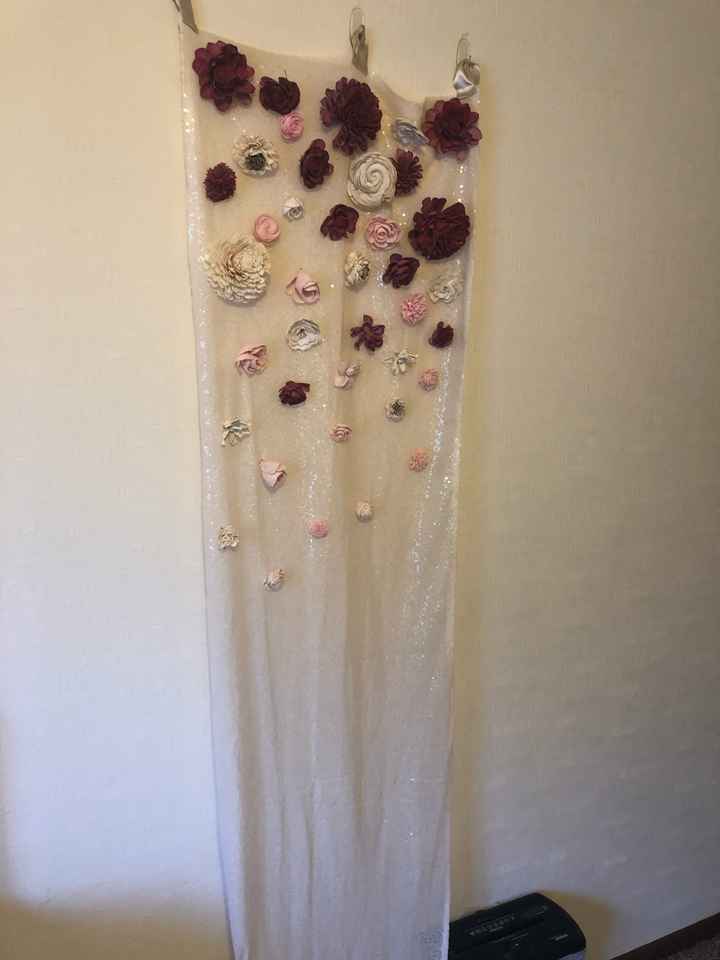 Has anyone made a hanging flower ceremony backdrop? - 1