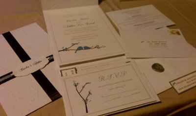 I finally finished my DIY invitations ...