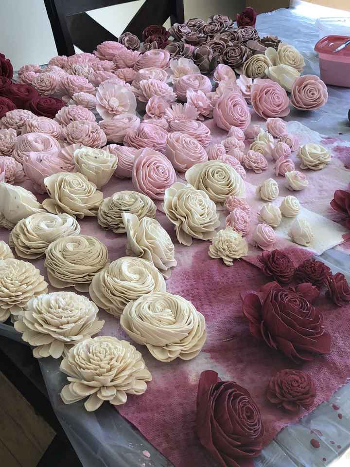 Sola wood flower progress - 1