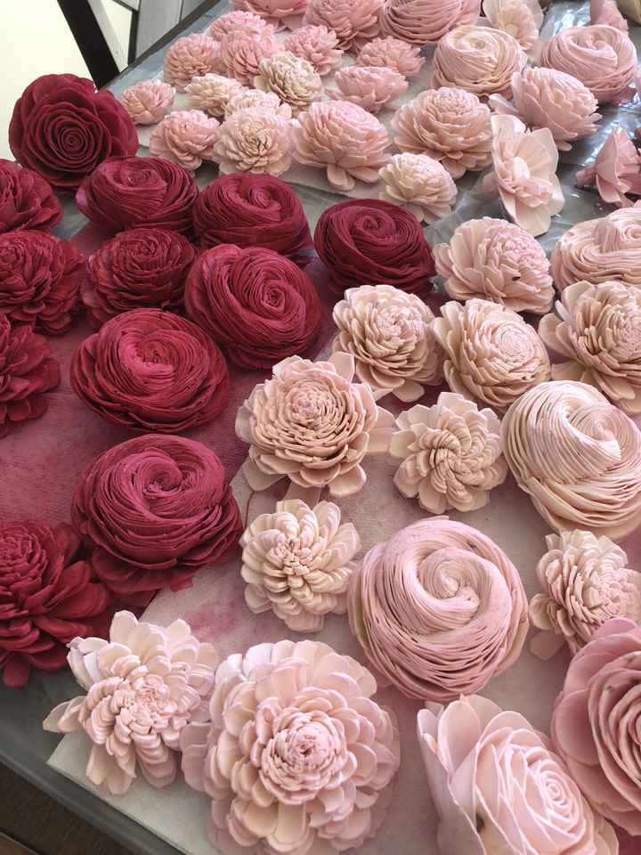 Sola wood flower progress - 2