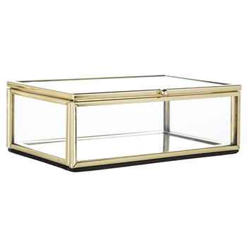 Looking for a gold and glass wedding card box?