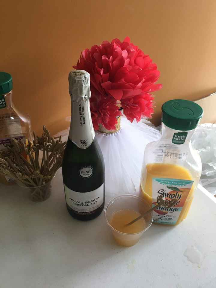 Mimosa bar. There was so many flavors of OJ to mix it with.