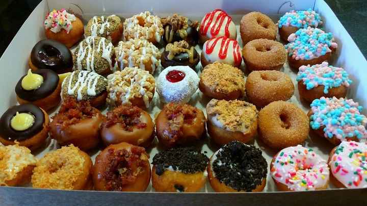 We are doing mini donuts instead of cake :)