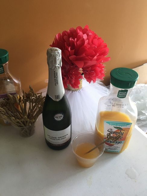 Mimosa bar. There was so many flavors of OJ to mix it with.