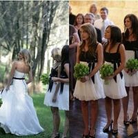 Black and White Colors for a summer wedding? with green sashes for girls, and green ties for guys?