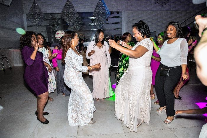 My sister and I cutting a rug!!