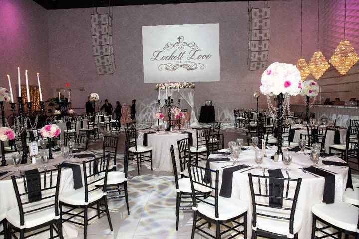 After the flipped the room; the reception space