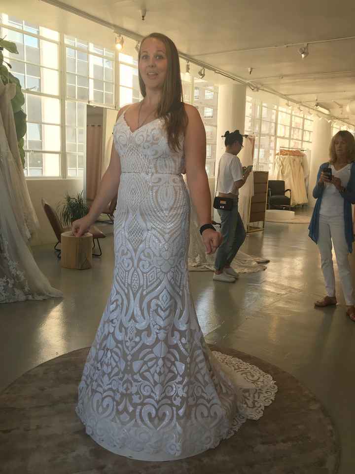 Purchasing a wedding dress online. - 2
