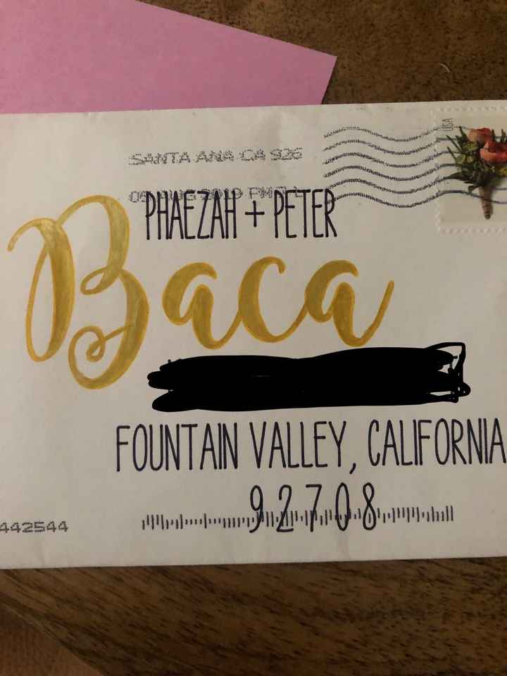 Addressing Save the Dates - 1