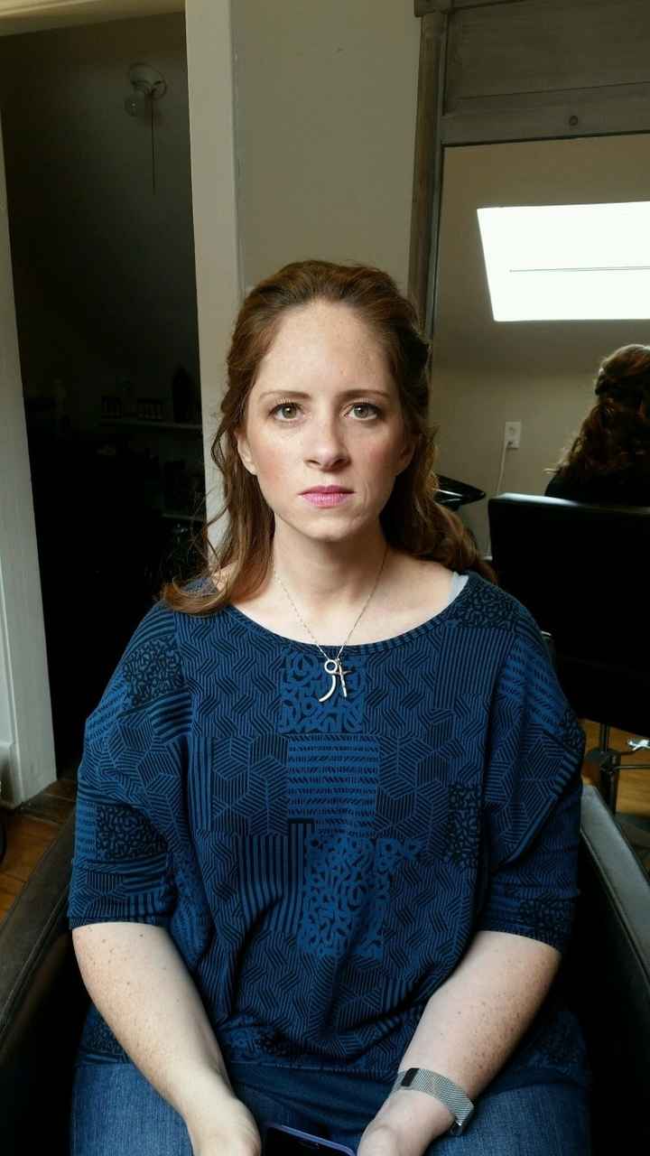 Hair/Make Up Trial Today! Thoughts Please!! Pic Heavy