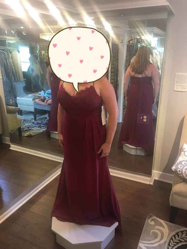 Plus size bridesmaids