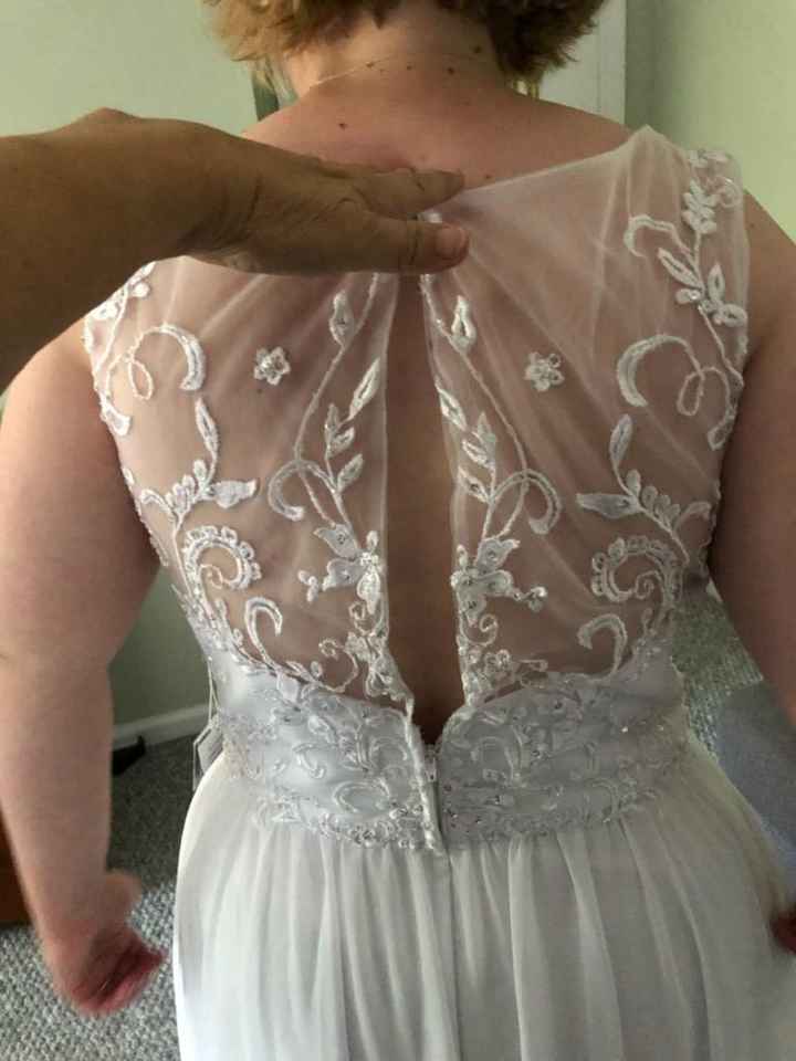 Back of the dress