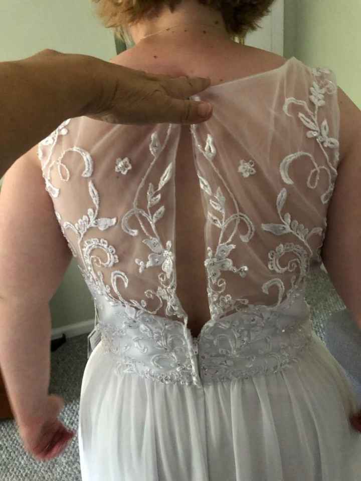 Back of the dress