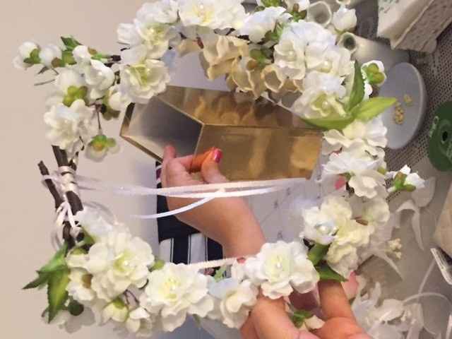 DIY flower crown for flower girls. how does it look ..honestly? pictures!