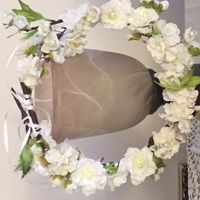 DIY flower crown for flower girls. how does it look ..honestly? pictures!