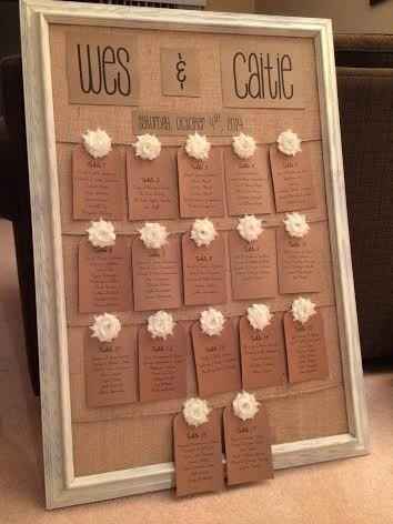 Final DIYs!! Seating chart and BM bags.