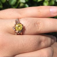 Tried to revive an old thread, but it wouldn't post...so Show me your nontraditional engagement ring