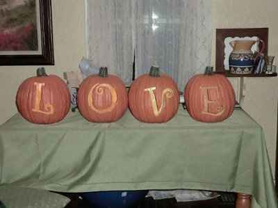 Glitter Pumpkin Center Pieces! :)