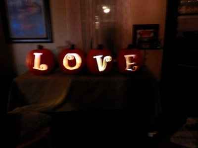 Glitter Pumpkin Center Pieces! :)