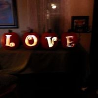 Glitter Pumpkin Center Pieces! :)