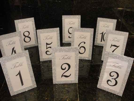 DIY table numbers