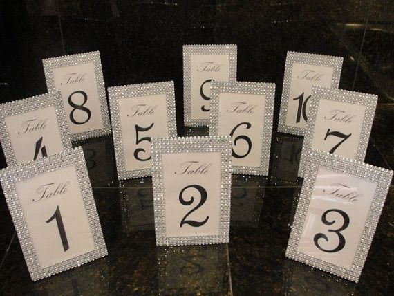 DIY table numbers