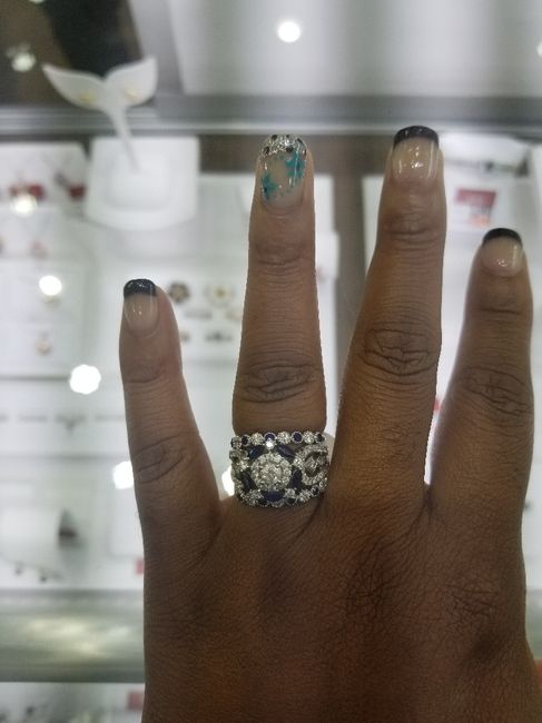 i got my wedding band! Show me your beautiful rings! 8