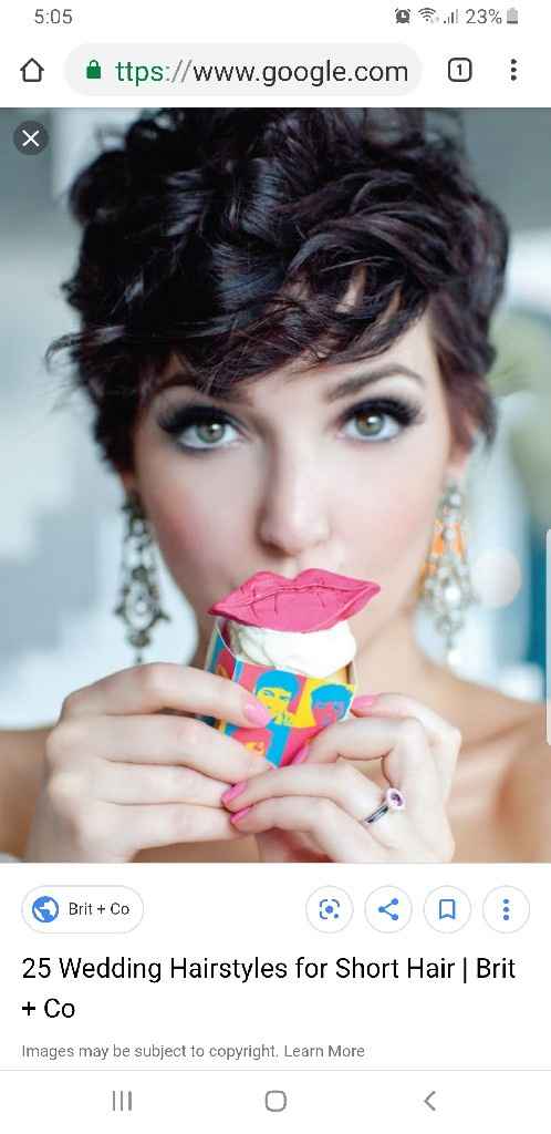 Brides with short hair... - 2