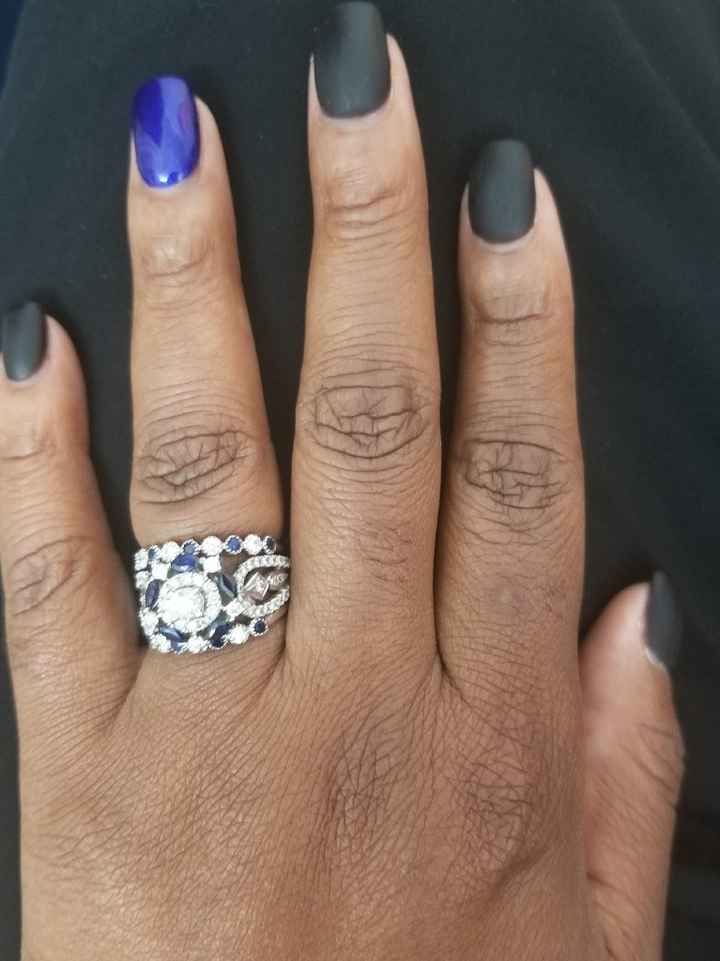 Show me your engagement rings and bands - 1