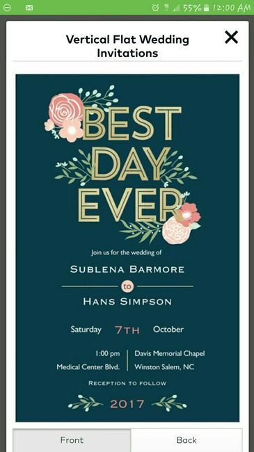 Let me see your invitations