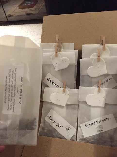 Need advise! Wedding Favor: Wildflower Seeds packets