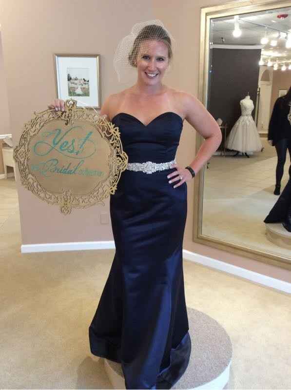 Said YES to the (blue) dress!