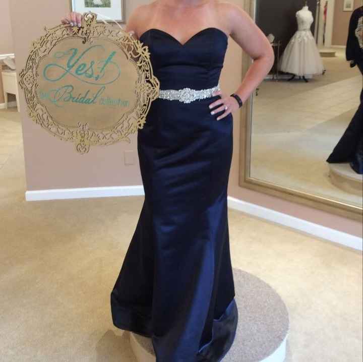 Bridesmaid dress as a wedding dress