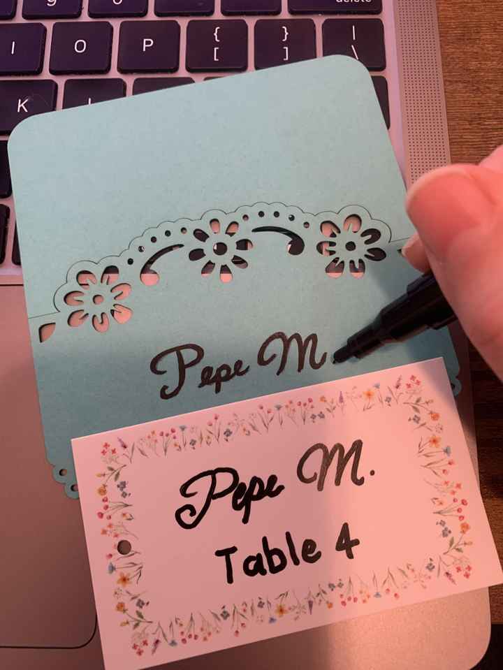 Bad handwriting but want hand-written escort/place cards?  Idea! - 3