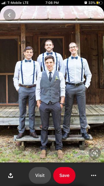 Groomsmen attire for dusty blue colors? 6