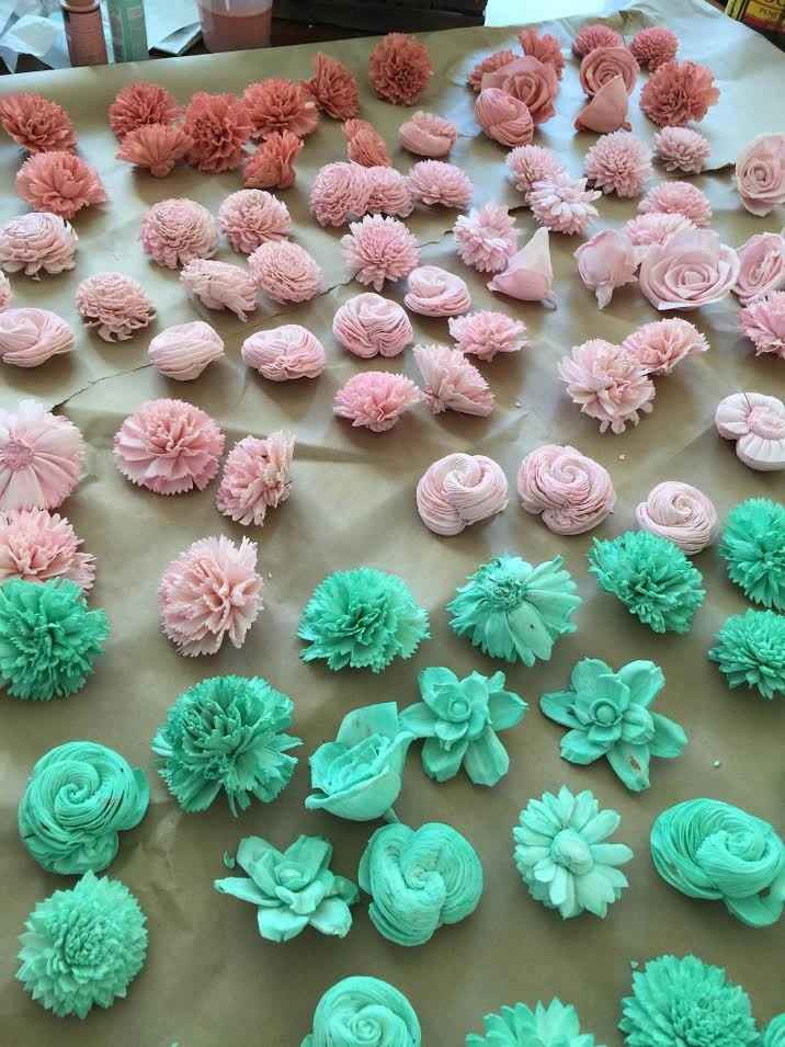 DIY Sola Bouquets & Centerpieces - Step 1: Dying Process